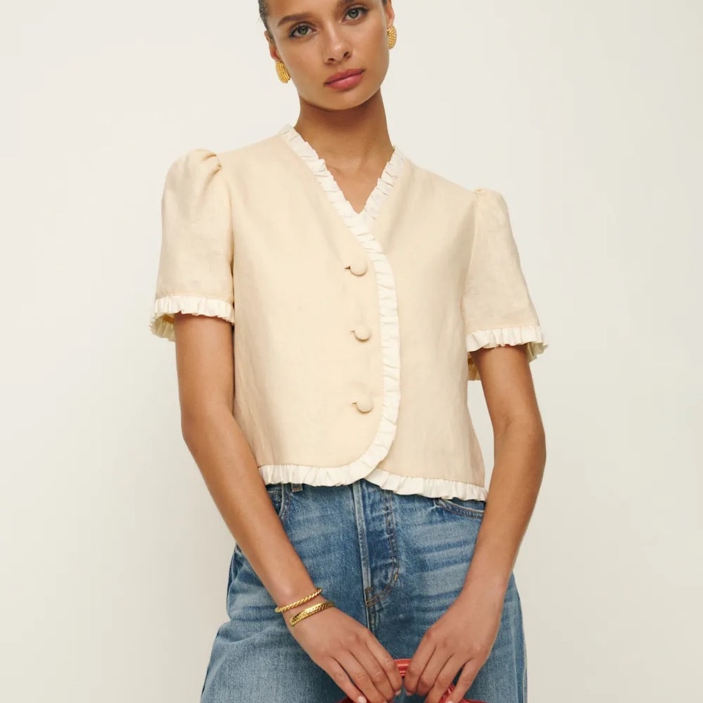 REFORMATION BESS Linen Top NWT